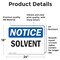 Signmission Solvent, 24 in W x Rectangle, Vinyl Decal OS-2PACK-NS-D-1824-L-18367 - alternate 2